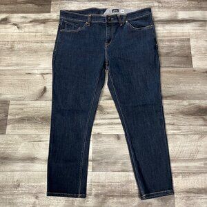 Volcom Solver Mid Rise Modern Straight Leg Jeans Dark Blue Men’s Size 38